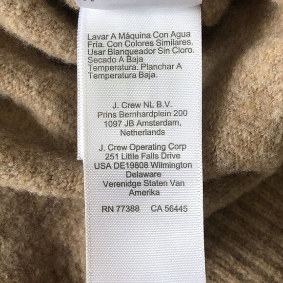 J.Crew Women’s Extra Soft Sweater Split Hem Brown Wool Blend Size Small - Picture 13 of 15